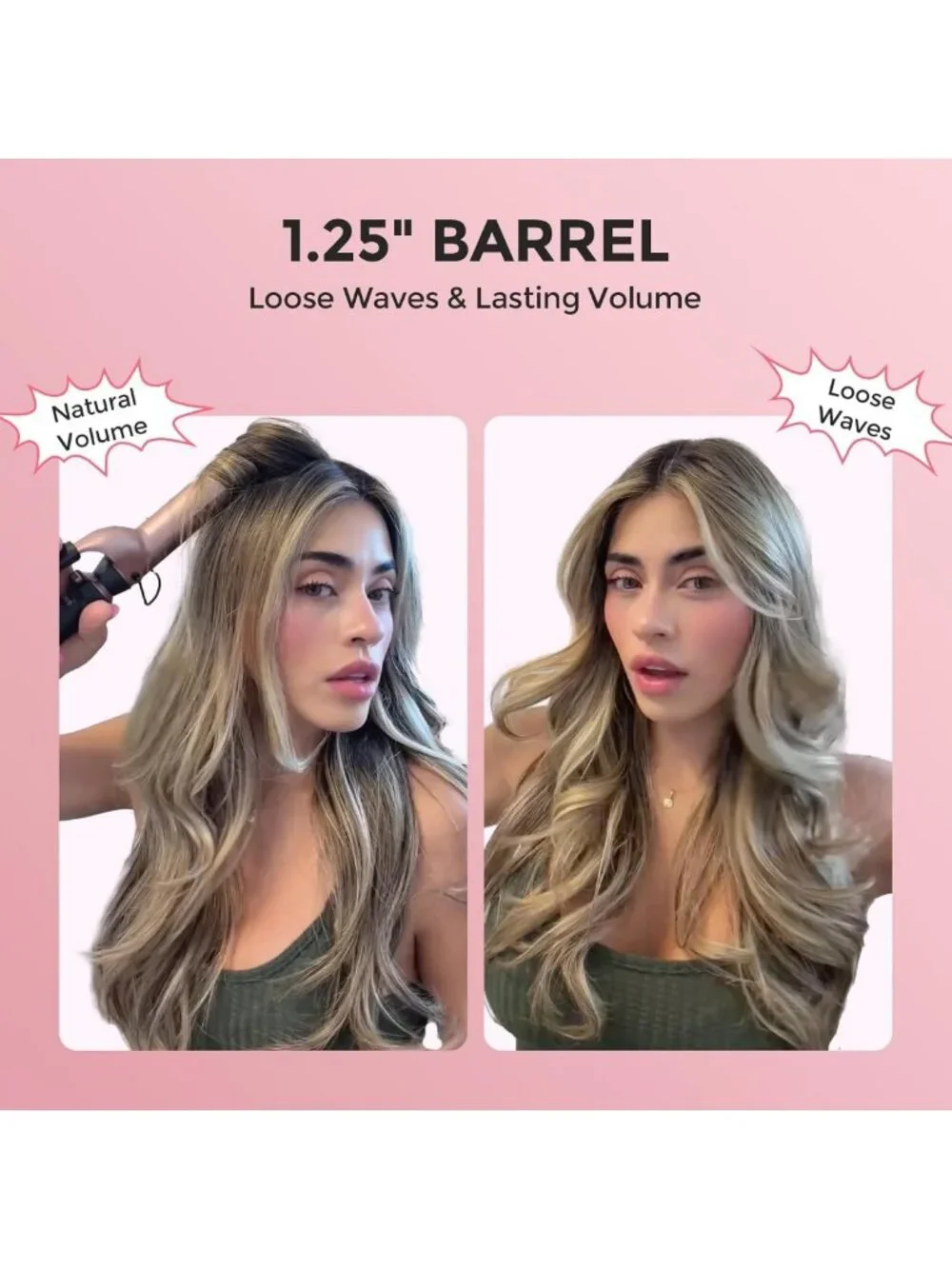 5-in-1 Curling Iron Set & Flat Iron with Ceramic Barrels - Versatile Hair